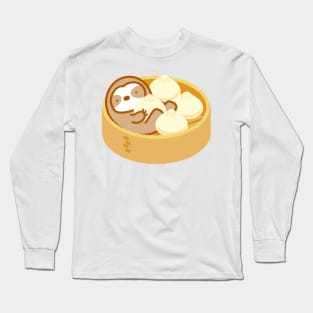 Cute Soup Dumpling Sloth Long Sleeve T-Shirt